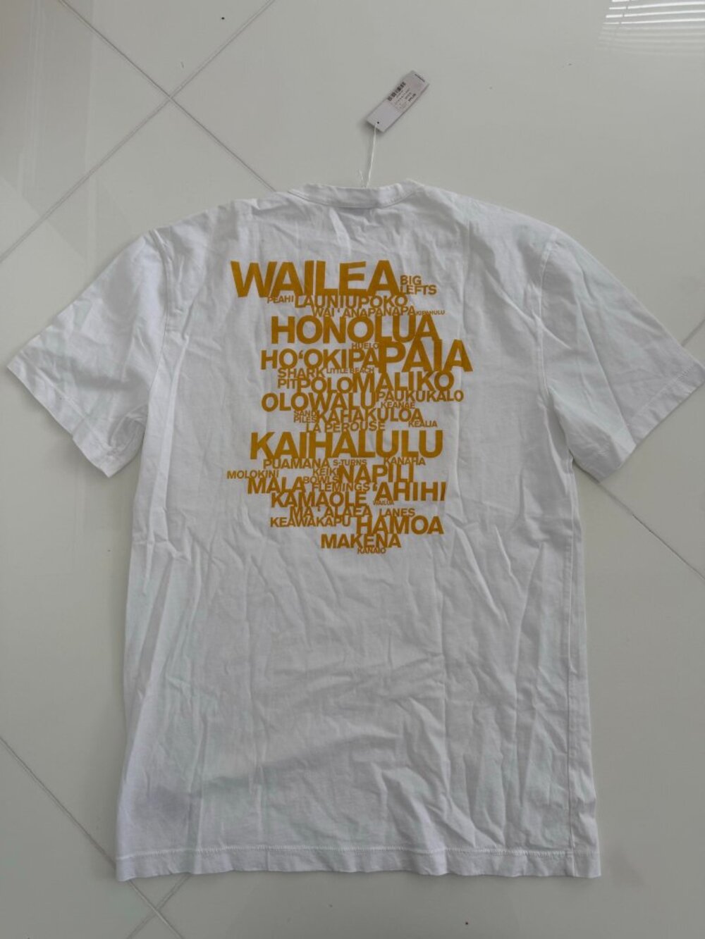 James Perse Maui Beaches Graphic T-Shirt White Size 1 Tags Attached Flaw